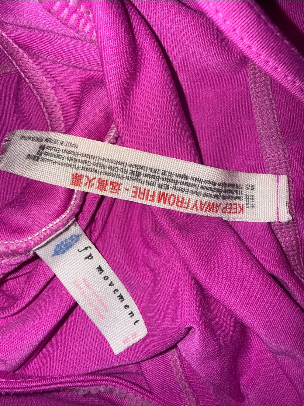 Free People Movement Hot Pink Spaghetti Strap Tank Top - Picture 4 of 4